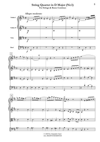 String Quartet in D Major (Nr.1)