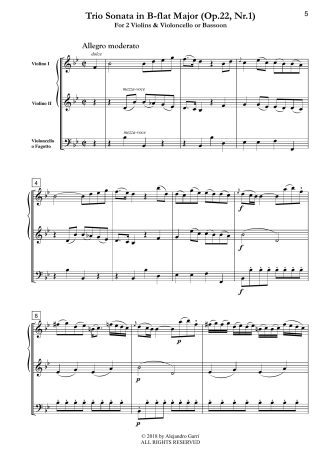 Trio in B-flat Major (Op.22, Nr.1)