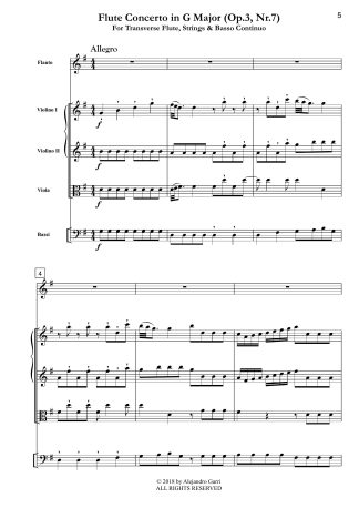 Flute Concerto in G Major (Op.3, Nr.7)
