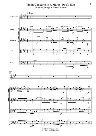 Violin Concerto in A Major (DouT 103)