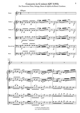 Flute Concerto in G minor (QV 5:193)