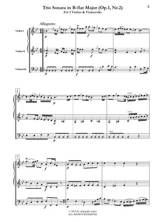 Trio Sonata in B-flat Major (Op.1, Nr.2)