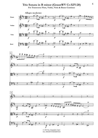 Trio Sonata in B minor (GraunWV Cv:XIV:20)