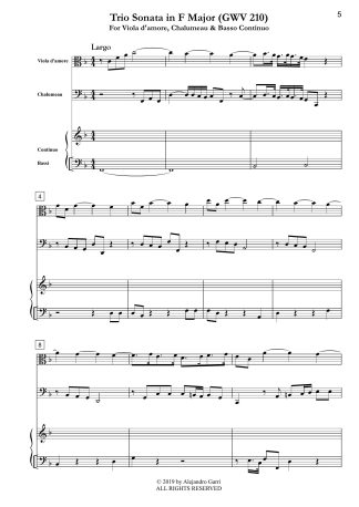 Trio Sonata in F Major (GWV 210)