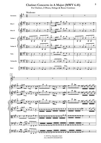 Clarinet Concerto in A Major (MWV 6.41)