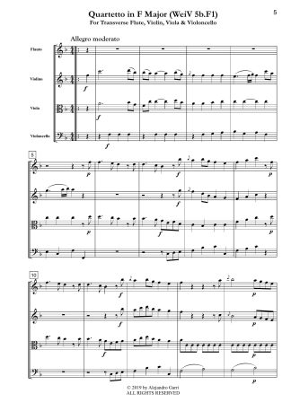 Quartetto in F Major (WeiV 5b.F1)