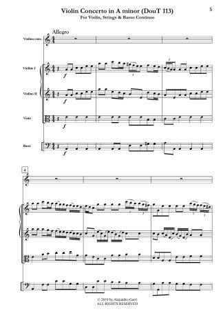 Violin Concerto in A minor (DouT 113)