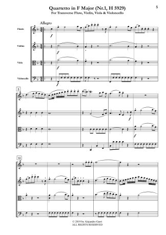Quartetto in F Major (Nr.1, H 5929)
