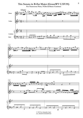 Trio Sonata in B-flat Major (GraunWV C:XV:91)