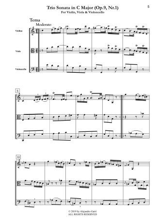 Trio Sonata in C Major (Op.9, Nr.1)