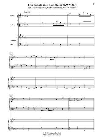 Trio Sonata in B-flat Major (GWV 217)