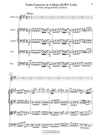Violin Concerto in A Major (FaWV L:A2)