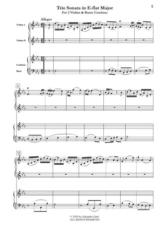 Trio Sonata in E-flat Major (I-Cat. Nr. IJS 26)