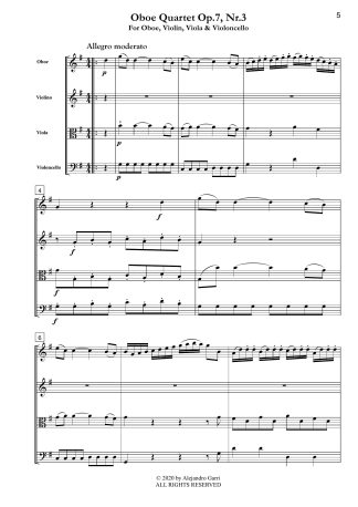 Oboe Quartet (Op.7, Nr.3)