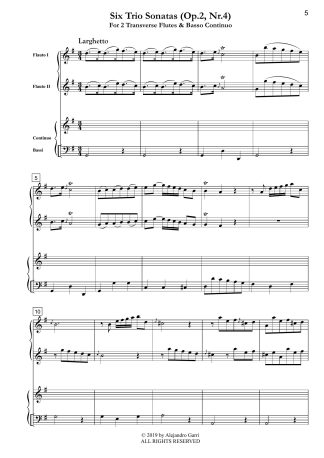 Six Trio Sonatas (Op.2, Nr.4)