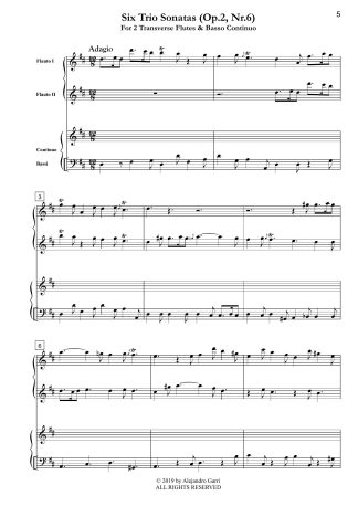 Six Trio Sonatas (Op.2, Nr.6)