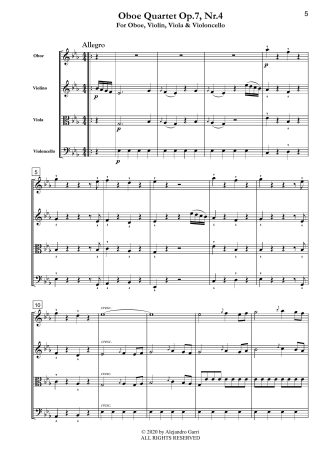 Oboe Quartet (Op.7, Nr.4)