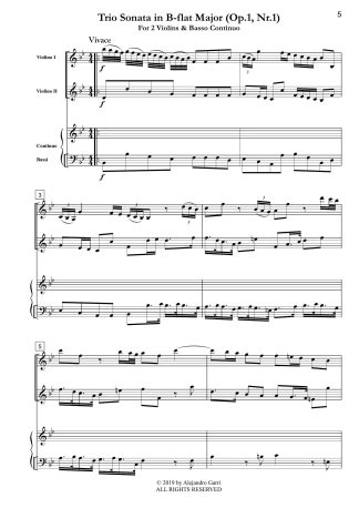 Trio Sonata in B-flat Major (Op.1, Nr.1)