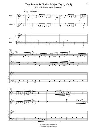 Trio Sonata in E-flat Major (Op.1, Nr.4)