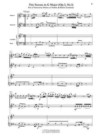 Trio Sonata in G Major (Op.3, Nr.1)