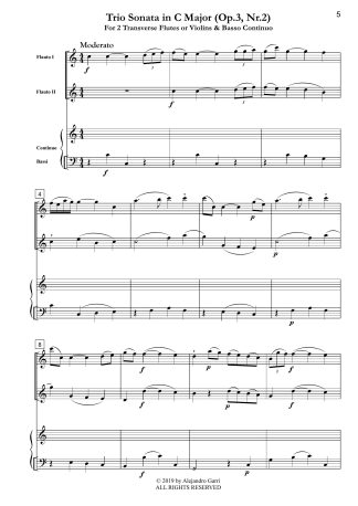 Trio Sonata in C Major (Op.3, Nr.2)