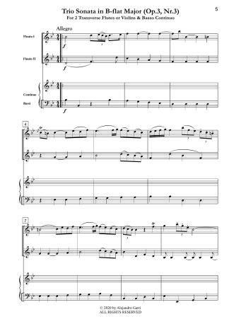 Trio Sonata in B-flat Major (Op.3, Nr.3)