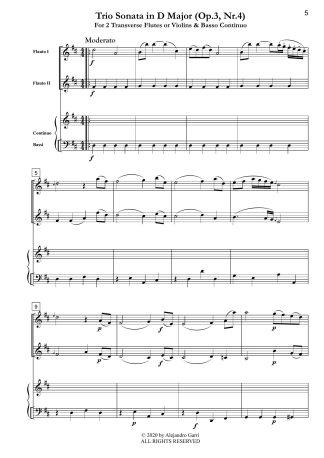 Trio Sonata in D Major (Op.3, Nr.4)