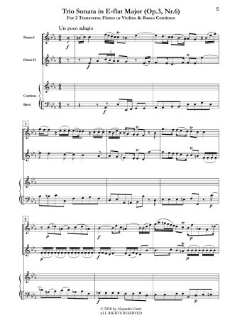 Trio Sonata in E-flat Major (Op.3, Nr.6)