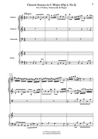 Church Sonata in C Major (Op.1, Nr.3)