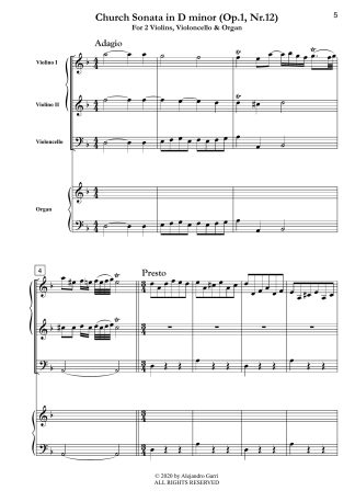 Church Sonata in D minor (Op.1, Nr.12)
