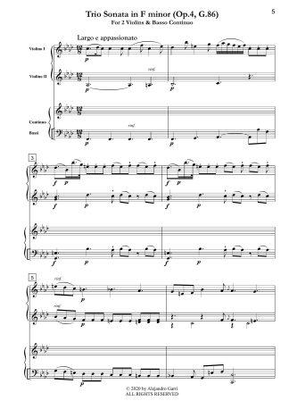 Trio Sonata in F minor (Op.4, G.86)