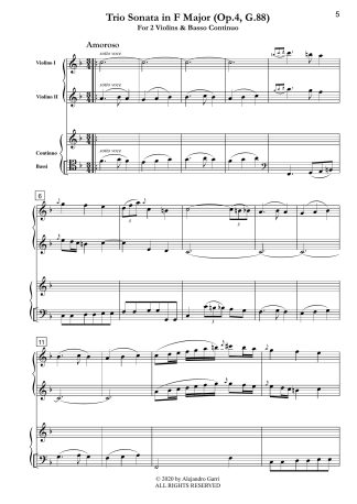 Trio Sonata in F Major (Op.4, G.88)