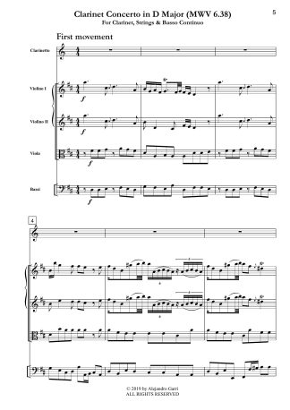 Clarinet Concerto in D Major (MWV 638)