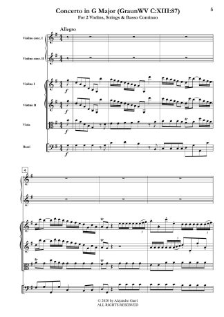 Concerto in G Major (GraunWV C:XIII:87)