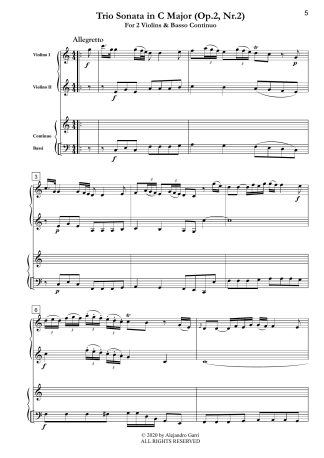 Trio Sonata in C Major (Op.2, Nr.2)