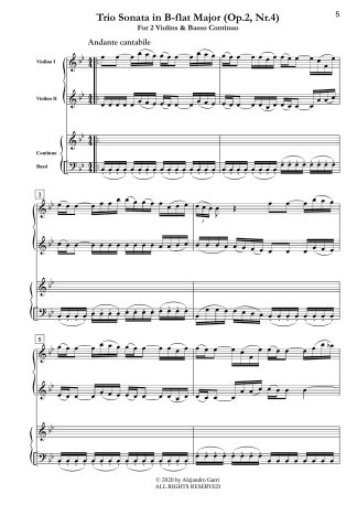Trio Sonata in B-flat Major (Op.2, Nr.4)