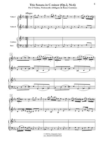 Trio Sonata in C minor (Op.2, Nr.6)
