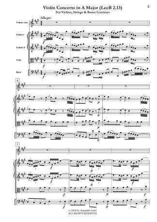 Violin Concerto in A Major (LeeB 2.13)