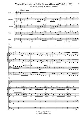 Violin Concerto in B-flat Major (GraunWV A:XIII:15)