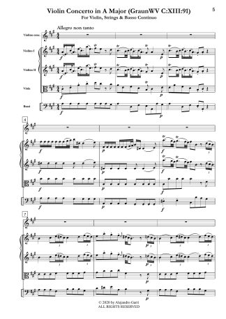 Violin Concerto in A Major (GraunWV C:XIII:91)