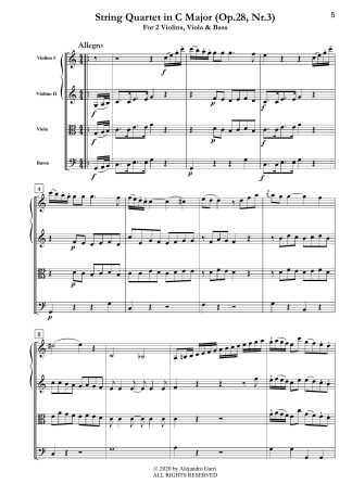 String Quartet in C Major (Op.28, Nr.3)