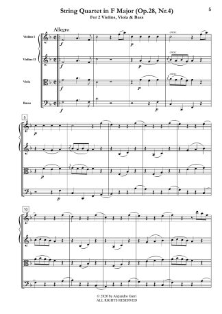 String Quartet in F Major (Op.28, Nr.4)