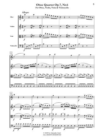 Oboe Quartet (Op.7, Nr.6)