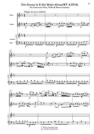 Trio Sonata in E-flat Major (GraunWV A:XV:8)