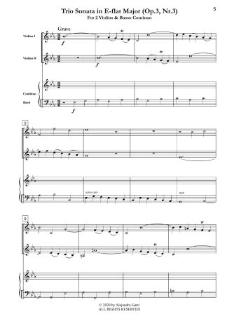 Trio Sonata in E-flat Major (Op.3, Nr.3)