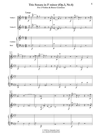 Trio Sonata in F minor (Op.3, Nr.4)