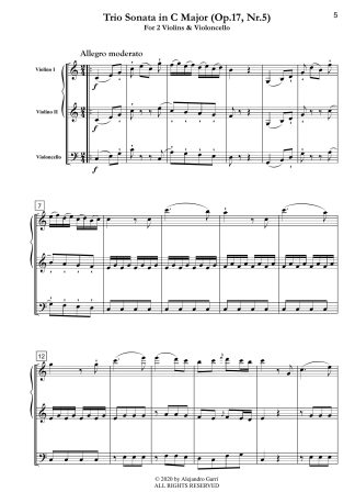 Trio Sonata in C Major (Op.17, Nr.5)