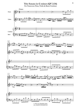 Trio Sonata in G minor (QV 2:34)