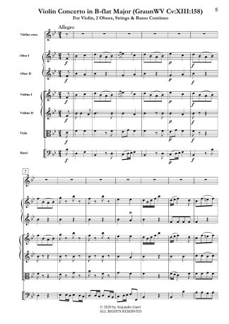 Violin Concerto in B-flat Major (GraunWV Cv:XIII:158)