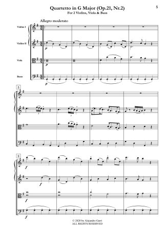 Quartetto in G Major (Op.21, Nr.2)